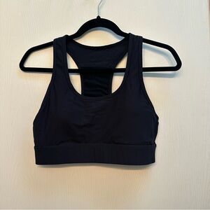 Fabletics Black On-The-Go Medium Impact Sports Bra Size M